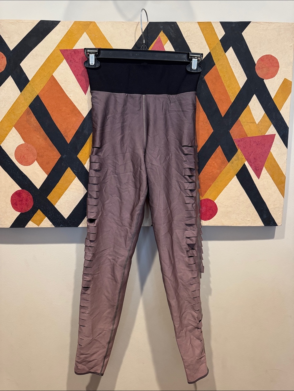 ultracor Mauve Leggings with Black High Waist